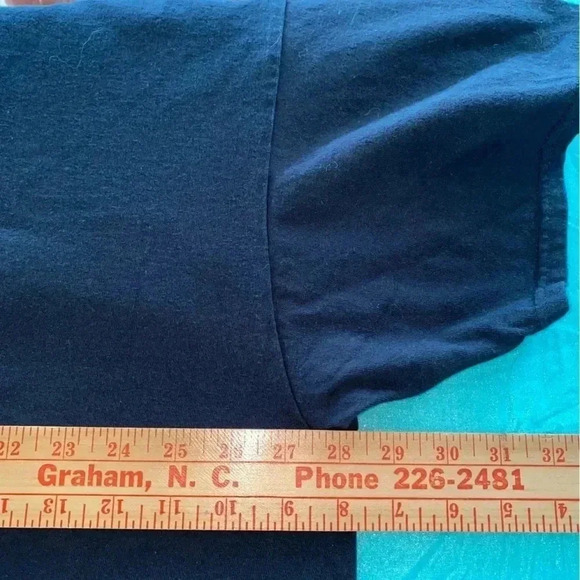 Gildan 100% Heavy Cotton Tee Shirt Black Size 3X Like New - Picture 7 of 8
